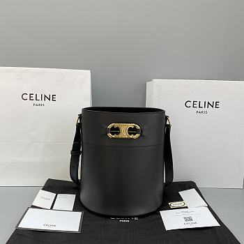 CELINE BUCKET MAILLON TRIOMPHE BLACK 193043 SIZE 25 X 29 X 22 CM