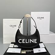 CELINE AVA BAG WITH CELINE PRINT BLACK 193953 SIZE 25 x 14 x 7 CM - 1