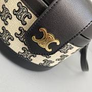 CELINE MEDIUM TAMBOUR BAG TRIOMPHE EMBROIDERY 195192 SIZE 17 X 12 X 17 CM - 2