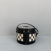 CELINE MEDIUM TAMBOUR BAG TRIOMPHE EMBROIDERY 195192 SIZE 17 X 12 X 17 CM - 6