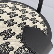CELINE MEDIUM TAMBOUR BAG TRIOMPHE EMBROIDERY 195192 SIZE 17 X 12 X 17 CM - 3