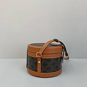 CELINE MEDIUM TAMBOUR BAG TRIOMPHE CANVAS 195192 SIZE 17 X 12 X 17 CM - 4
