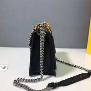 FENDI KAN I F SMALL BLACK 8BT286 SIZE 19 x 16 x 9 CM - 4