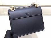 FENDI KAN I F SMALL NAVY BLUE 8BT286 SIZE 19 x 16 x 9 CM - 5