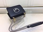 FENDI KAN I F SMALL NAVY BLUE 8BT286 SIZE 19 x 16 x 9 CM - 2