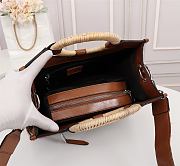 FENDI SMALL RUNAWAY SHOPPER FF BROWN LEATHER 8BH353 SIZE 28 CM - 5