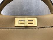 FENDI PEEKABOO ISEEU MEDIUM DOVE GRAY LEATHER 8BN321 SIZE 33CM - 2