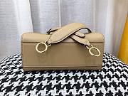FENDI PEEKABOO ISEEU MINI DOVE GRAY LEATHER 8BN244 SIZE 23 CM - 2