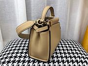 FENDI PEEKABOO ISEEU MINI DOVE GRAY LEATHER 8BN244 SIZE 23 CM - 4