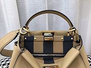 FENDI PEEKABOO ISEEU MINI DOVE GRAY LEATHER 8BN244 SIZE 23 CM - 5