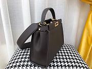 FENDI PEEKABOO ISEEU MEDIUM BLACK LEATHER 8BN321 SIZE 33 CM - 6