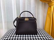 FENDI PEEKABOO ISEEU MINI BLACK LEATHER 8BN244 SIZE 23 CM - 1