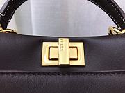 FENDI PEEKABOO ISEEU MINI BLACK LEATHER 8BN244 SIZE 23 CM - 6