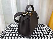 FENDI PEEKABOO ISEEU MINI BLACK LEATHER 8BN244 SIZE 23 CM - 4