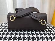 FENDI PEEKABOO ISEEU MINI BLACK LEATHER 8BN244 SIZE 23 CM - 3
