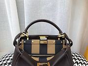 FENDI PEEKABOO ISEEU MINI BLACK LEATHER 8BN244 SIZE 23 CM - 2