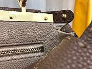 FENDI PEEKABOO ISEEU MEDIUM BROWN GRAIN LEATHER 8BN321 SIZE 33 CM - 4