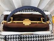 FENDI PEEKABOO ISEEU MEDIUM WHITE GRAIN LEATHER 8BN321 SIZE 33 CM - 4