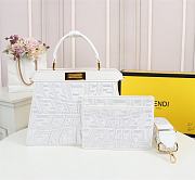 FENDI SARAH COLEMAN LIMITED EDTION PEEKABOO ISEEU WHITE 8BN321 SIZE 33 CM - 1