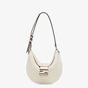 FENDI CROISSANT WHITE COTTON 8BR790 SIZE 29 x 22 x 3 CM - 1