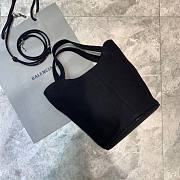 BALENCIAGA WAVE MEDIUM TOTE BAG BLACK 599332 SIZE 29 x 28.5 x 23 CM - 5
