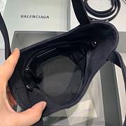 BALENCIAGA WAVE SMALL TOTE BAG BLACK 599332 SIZE 23 x 21 x 15.5 CM - 6