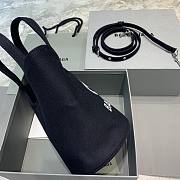  BALENCIAGA WAVE SMALL TOTE BAG BLACK 599332 SIZE 23 x 21 x 15.5 CM - 4