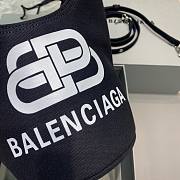  BALENCIAGA WAVE SMALL TOTE BAG BLACK 599332 SIZE 23 x 21 x 15.5 CM - 3