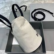 BALENCIAGA WAVE SMALL TOTE BAG WHITE 599332 SIZE 23 x 21 x 15.5 CM - 5