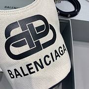 BALENCIAGA WAVE SMALL TOTE BAG WHITE 599332 SIZE 23 x 21 x 15.5 CM - 2