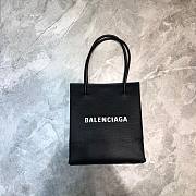 BALENCIAGA SHOPPING XXS TOTE BAG BLACK 597858 SIZE 19 x 8 x 21.5 CM - 1