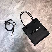 BALENCIAGA SHOPPING XXS TOTE BAG BLACK 597858 SIZE 19 x 8 x 21.5 CM - 3