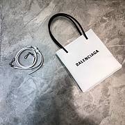 BALENCIAGA SHOPPING XXS TOTE BAG WHITE 597858 SIZE 19 x 8 x 21.5 CM - 3