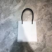 BALENCIAGA SHOPPING XXS TOTE BAG WHITE 597858 SIZE 19 x 8 x 21.5 CM - 2