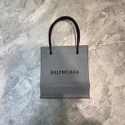 BALENCIAGA SHOPPING XXS TOTE BAG GRAY 597858 SIZE 19 x 8 x 21.5 CM - 1