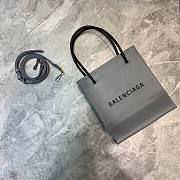 BALENCIAGA SHOPPING XXS TOTE BAG GRAY 597858 SIZE 19 x 8 x 21.5 CM - 3