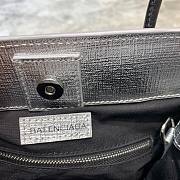 BALENCIAGA SHOPPING XXS TOTE BAG SILVER 597858 SIZE 19 x 8 x 21.5 CM - 4