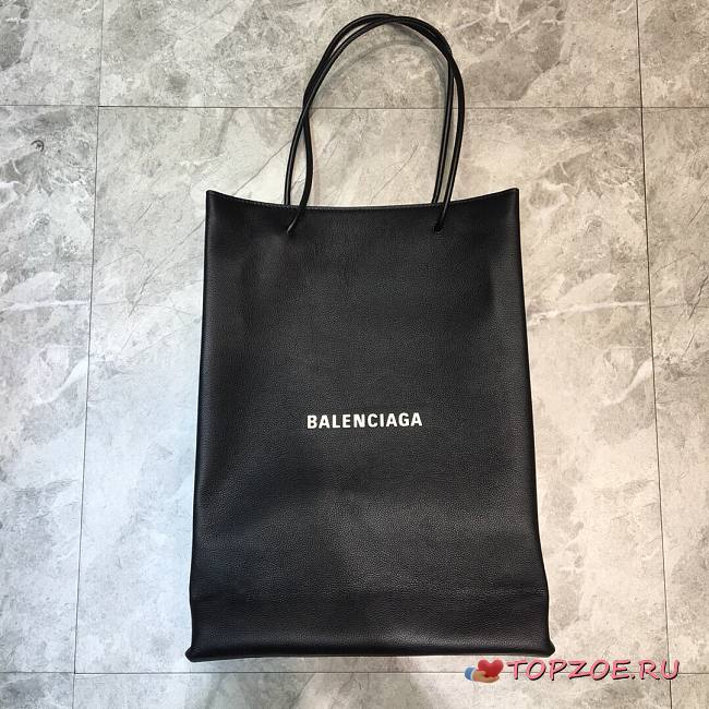 BALENCIAGA SHOPPING TOTE BAG M BLACK 482545 SIZE 32 x 10 x 43 CM - 1
