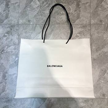BALENCIAGA SHOPPING TOTE BAG L WHITE 482543 SIZE 55 x 13 x 45 CM