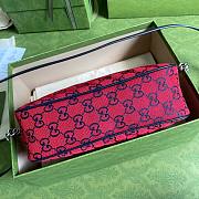 GUCCI GG MARMONT RED CANVAS SMALL SHOULDER BAG 447632 SIZE 24 x 12 x 7 CM - 4