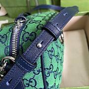 GUCCI GG MARMONT GREEN CANVAS SMALL SHOULDER BAG 447632 SIZE 24 x 12 x 7 CM - 3