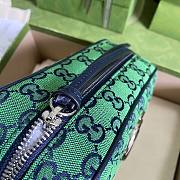 GUCCI GG MARMONT GREEN CANVAS SMALL SHOULDER BAG 447632 SIZE 24 x 12 x 7 CM - 4