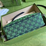 GUCCI GG MARMONT GREEN CANVAS SMALL SHOULDER BAG 447632 SIZE 24 x 12 x 7 CM - 6