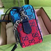 GUCCI GG MARMONT MULTICOLOR CANVAS SMALL SHOULDER BAG 447632 SIZE 24 CM - 4
