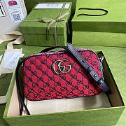 GUCCI GG MARMONT MULTICOLOR 1 CANVAS SMALL SHOULDER BAG 447632 SIZE 24 CM - 1