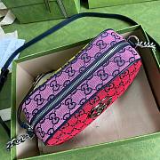 GUCCI GG MARMONT MULTICOLOR 1 CANVAS SMALL SHOULDER BAG 447632 SIZE 24 CM - 6