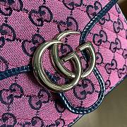 GUCCI GG MARMONT PINK MINI TOP HANDLE BAG 583571 SIZE 20 CM - 4