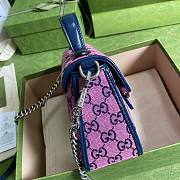 GUCCI GG MARMONT PINK MINI TOP HANDLE BAG 583571 SIZE 20 CM - 3