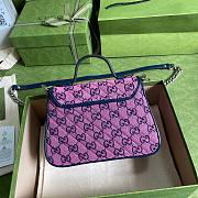 GUCCI GG MARMONT PINK MINI TOP HANDLE BAG 583571 SIZE 20 CM - 5