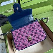 GUCCI GG MARMONT PINK MINI TOP HANDLE BAG 583571 SIZE 20 CM - 6